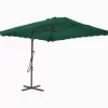 vidaXL Lawn & Garden* Outdoor Parasol With Steel Pole 98.4