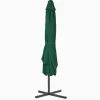 vidaXL Lawn & Garden* Outdoor Parasol With Steel Pole 98.4