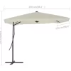 vidaXL Lawn & Garden* Outdoor Parasol With Steel Pole 98.4