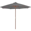 vidaXL Lawn & Garden* Outdoor Parasol With Wooden Pole 118.1