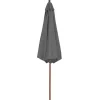 vidaXL Lawn & Garden* Outdoor Parasol With Wooden Pole 118.1