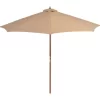 vidaXL Lawn & Garden* Outdoor Parasol With Wooden Pole 118.1