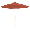 vidaXL Lawn & Garden* Outdoor Parasol With Wooden Pole 118.1