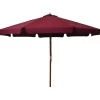 vidaXL Lawn & Garden* Outdoor Parasol With Wooden Pole 129.9