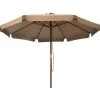 vidaXL Lawn & Garden* Outdoor Parasol With Wooden Pole 129.9