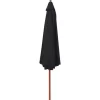 vidaXL Lawn & Garden* Outdoor Parasol With Wooden Pole 137.8