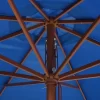 vidaXL Lawn & Garden* Outdoor Parasol With Wooden Pole 137.8