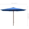 vidaXL Lawn & Garden* Outdoor Parasol With Wooden Pole 137.8