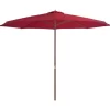 vidaXL Lawn & Garden* Outdoor Parasol With Wooden Pole 137.8