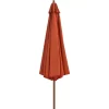 vidaXL Lawn & Garden* Outdoor Parasol With Wooden Pole 137.8