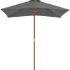 vidaXL Lawn & Garden* Outdoor Parasol With Wooden Pole 59.1