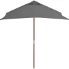 vidaXL Lawn & Garden* Outdoor Parasol With Wooden Pole 59.1