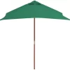 vidaXL Lawn & Garden* Outdoor Parasol With Wooden Pole 59.1