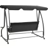 vidaXL Lawn & Garden* Outdoor Swing Bench With Canopy Anthracite