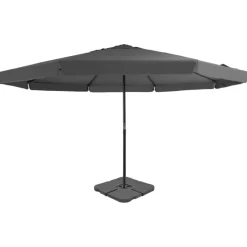 vidaXL Lawn & Garden* Outdoor Umbrella With Portable Base Anthracite