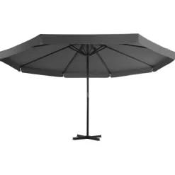 vidaXL Lawn & Garden* Outdoor Umbrella With Portable Base Anthracite