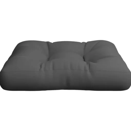 vidaXL Decor* Pallet Cushion 19.7"X19.7"X4.7" Gray Fabric