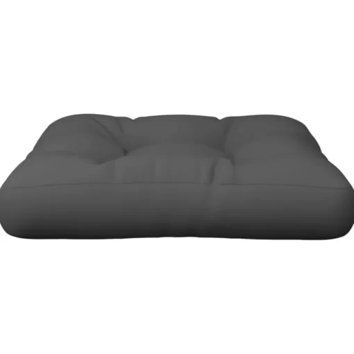 vidaXL Decor* Pallet Cushion 19.7"X19.7"X4.7" Gray Fabric