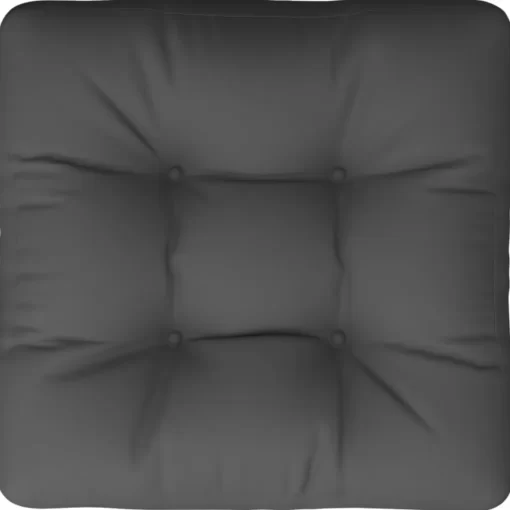 vidaXL Decor* Pallet Cushion 19.7"X19.7"X4.7" Gray Fabric