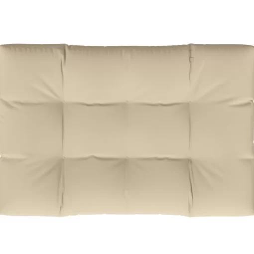 vidaXL Decor* Pallet Cushion Beige 47.2"X31.5"X4.7" Fabric