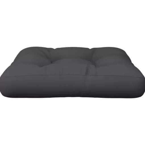 vidaXL Decor* Pallet Cushion Black 22.8"X22.8"X3.9" Fabric