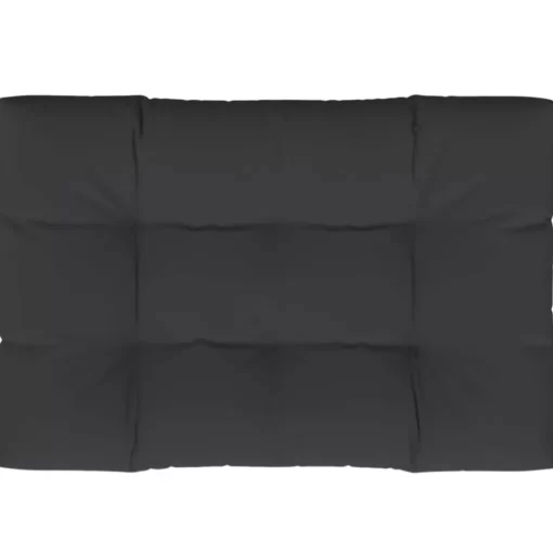 vidaXL Decor* Pallet Cushion Black 47.2"X31.5"X4.7" Fabric