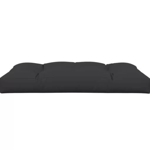 vidaXL Decor* Pallet Cushion Black 47.2"X31.5"X4.7" Fabric