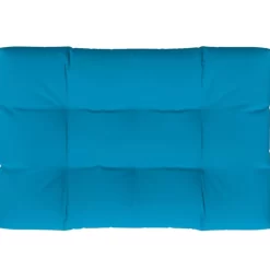 vidaXL Decor* Pallet Cushion Blue 47.2"X31.5"X4.7" Fabric