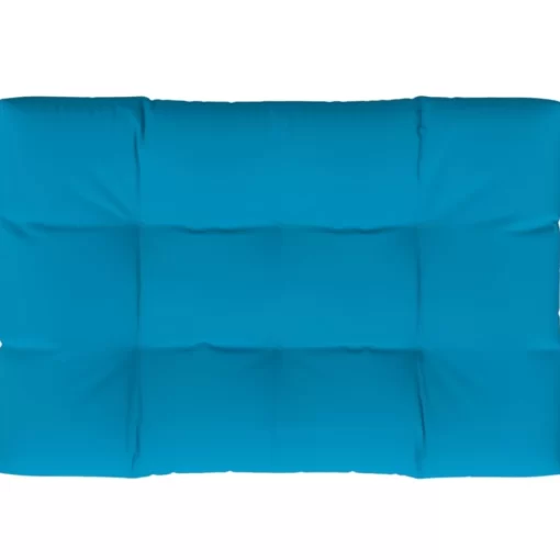 vidaXL Decor* Pallet Cushion Blue 47.2"X31.5"X4.7" Fabric