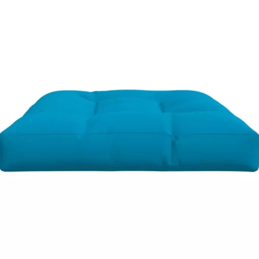 vidaXL Decor* Pallet Cushion Blue 47.2"X31.5"X4.7" Fabric