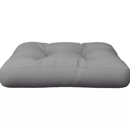 vidaXL Decor* Pallet Cushion Gray 22.8"X22.8"X3.9" Fabric