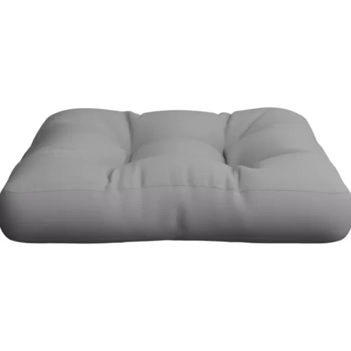 vidaXL Decor* Pallet Cushion Gray 22.8"X22.8"X3.9" Fabric