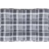 vidaXL Decor* Pallet Cushion Gray Check Pattern 47.2