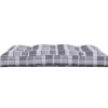 vidaXL Decor* Pallet Cushion Gray Check Pattern 47.2