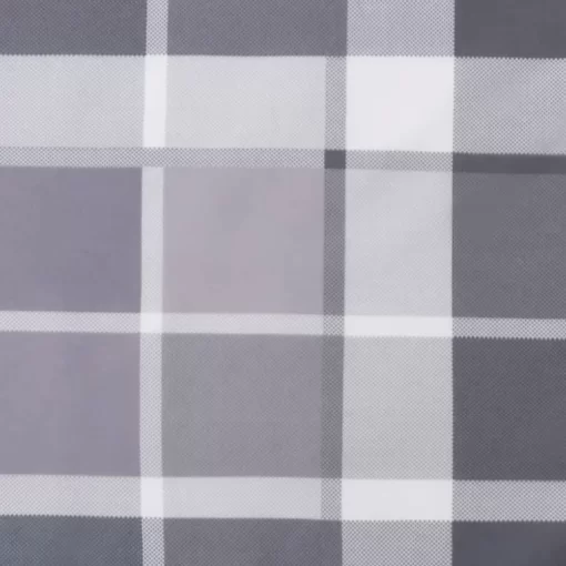 vidaXL Decor* Pallet Cushion Gray Check Pattern 47.2"X31.5"X4.7" Fabric