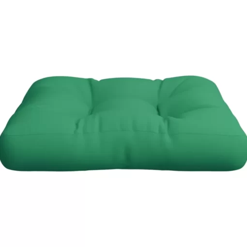 vidaXL Decor* Pallet Cushion Green 22.8"X22.8"X3.9" Fabric