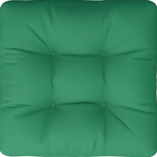 vidaXL Decor* Pallet Cushion Green 22.8"X22.8"X3.9" Fabric