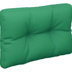 vidaXL Decor* Pallet Cushion Green 23.6"X15.7"X4.7" Fabric