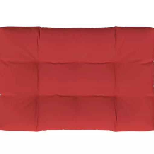 vidaXL Decor* Pallet Cushion Red 47.2"X31.5"X4.7" Fabric