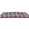 vidaXL Decor* Pallet Cushion Red Check Pattern 47.2