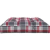 vidaXL Decor* Pallet Cushion Red Check Pattern 47.2