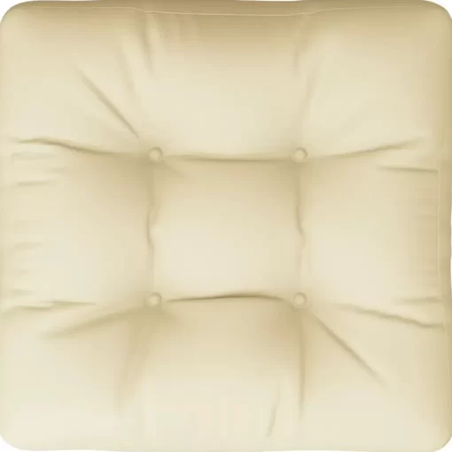 vidaXL Decor* Pallet Cushion Sand 22.8"X22.8"X3.9" Fabric