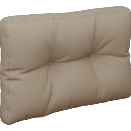 vidaXL Decor* Pallet Cushion Taupe 19.7"X15.7"X4.7" Fabric