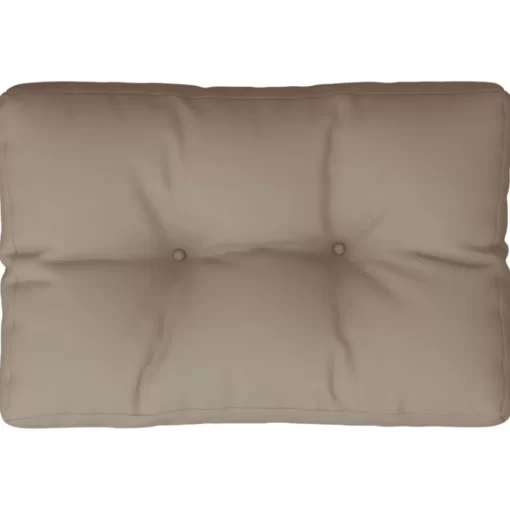 vidaXL Decor* Pallet Cushion Taupe 19.7"X15.7"X4.7" Fabric