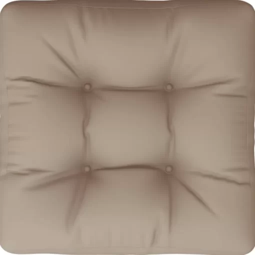 vidaXL Decor* Pallet Cushion Taupe 19.7"X19.7"X4.7" Fabric