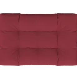 vidaXL Decor* Pallet Cushion Wine Red 47.2"X31.5"X4.7" Fabric