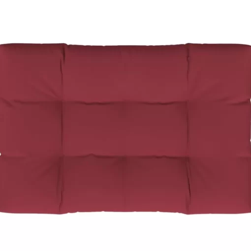 vidaXL Decor* Pallet Cushion Wine Red 47.2"X31.5"X4.7" Fabric