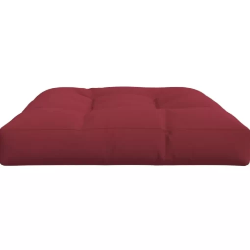 vidaXL Decor* Pallet Cushion Wine Red 47.2"X31.5"X4.7" Fabric