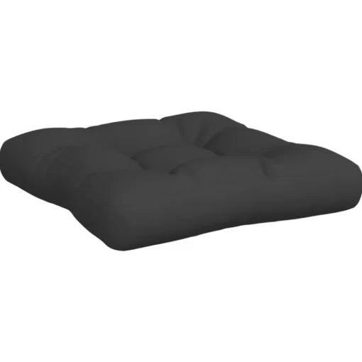 vidaXL Decor* Pallet Cushions 2 Pcs Black Fabric