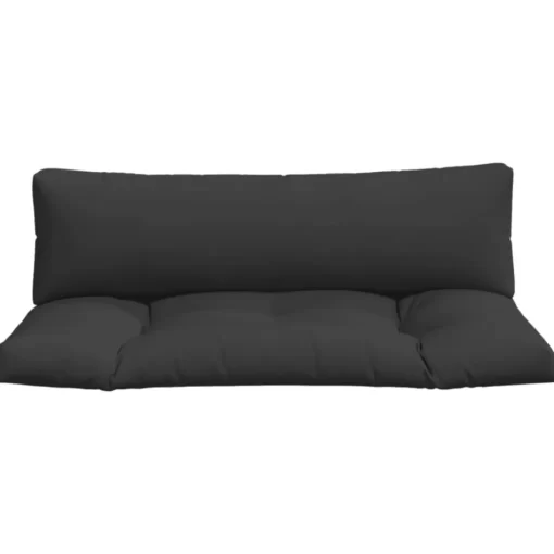 vidaXL Decor* Pallet Cushions 2 Pcs Black Fabric